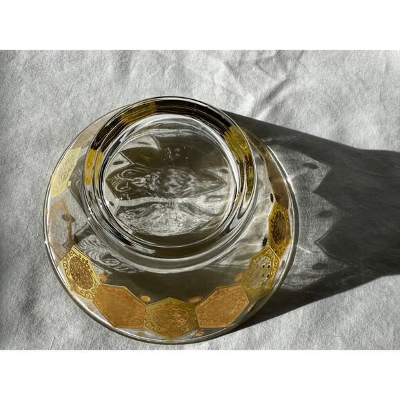 MCM Ned Harris Cera 2.5"H Ice Bucket - Pineapple 24K Gold Plated - Picture 4 of 4